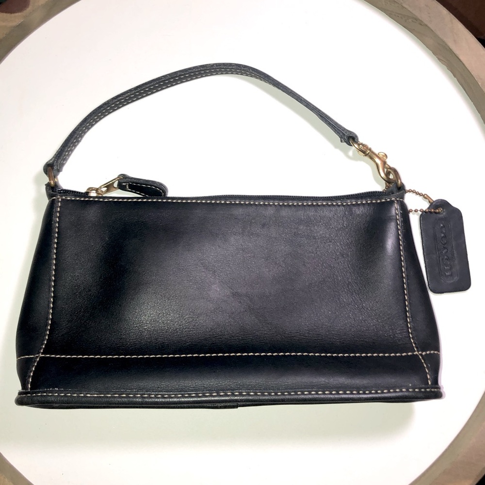 Vintage Black Coach Pochette